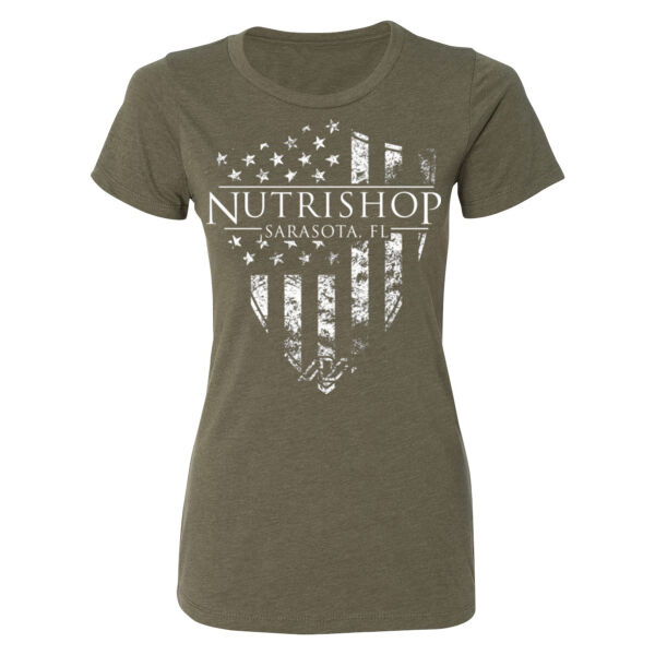 SHIELD FLAG - WOMEN'S FITTED T-SHIRT Thumbnail